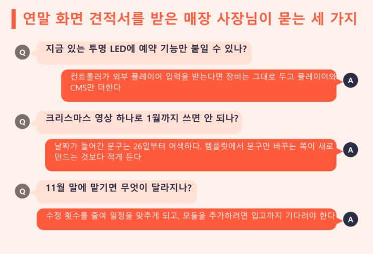 연말 로비 화면은 11월에 완성된다 — LED전광판 현장 사진 8