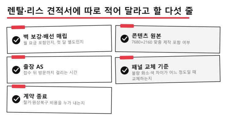 로비 비디오월, 36개월 뒤의 계산서 — LED전광판 현장 사진 7